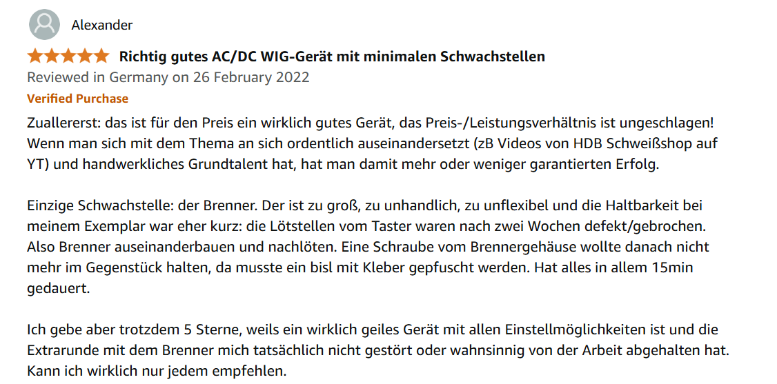 Kundenbewertung 1